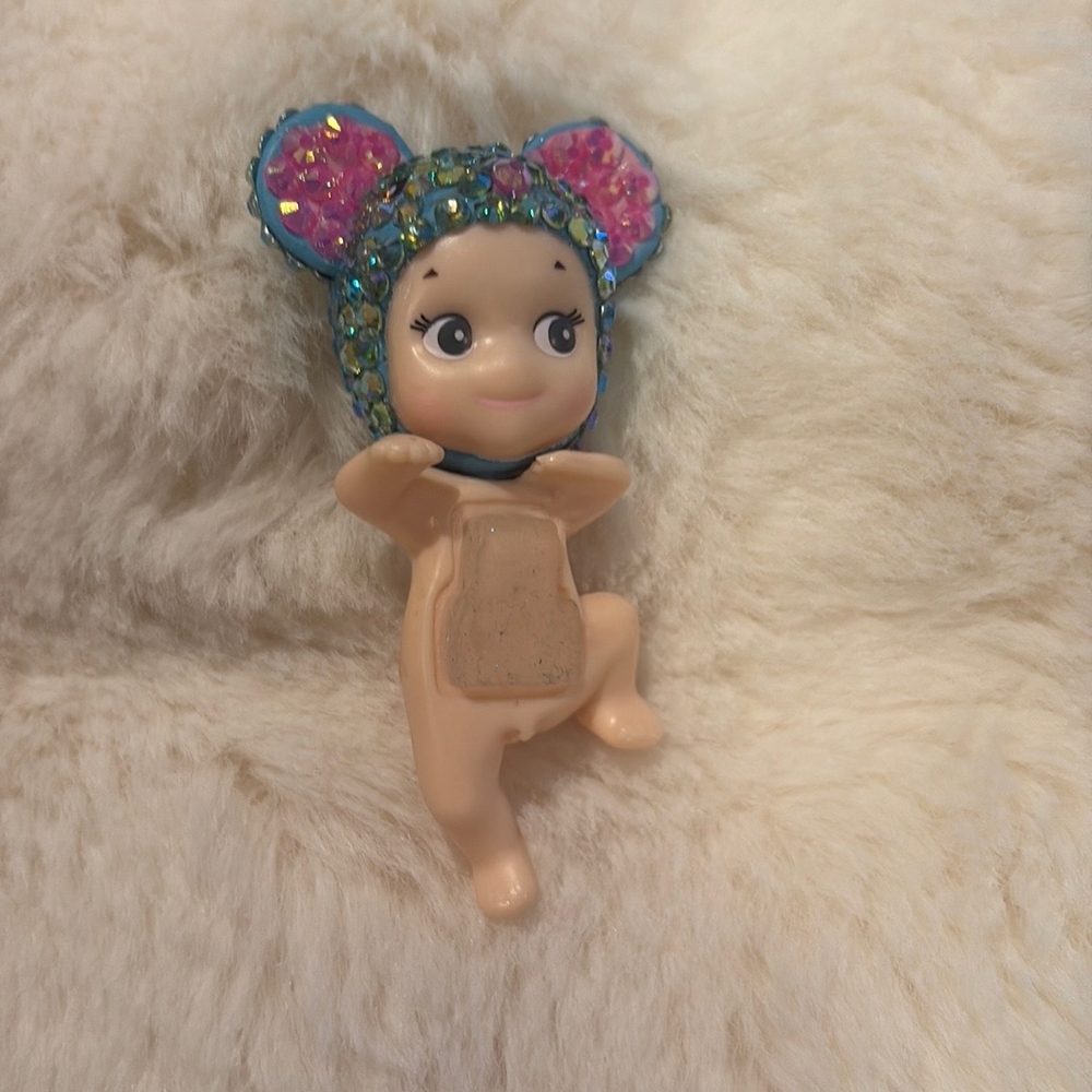 Blue and Pink Floral Doll Accessories Set